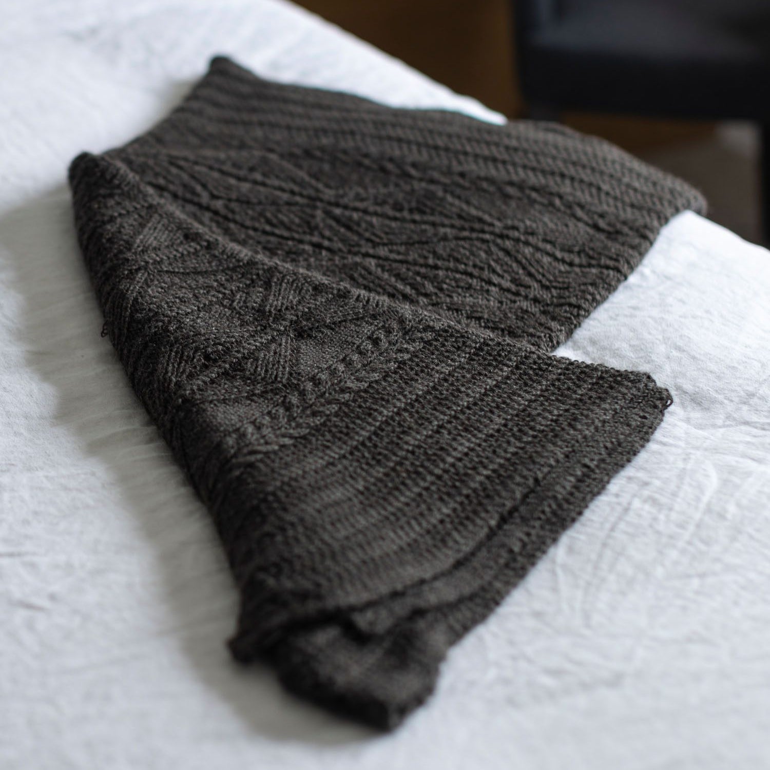 Patented Aran Alpaca Throw