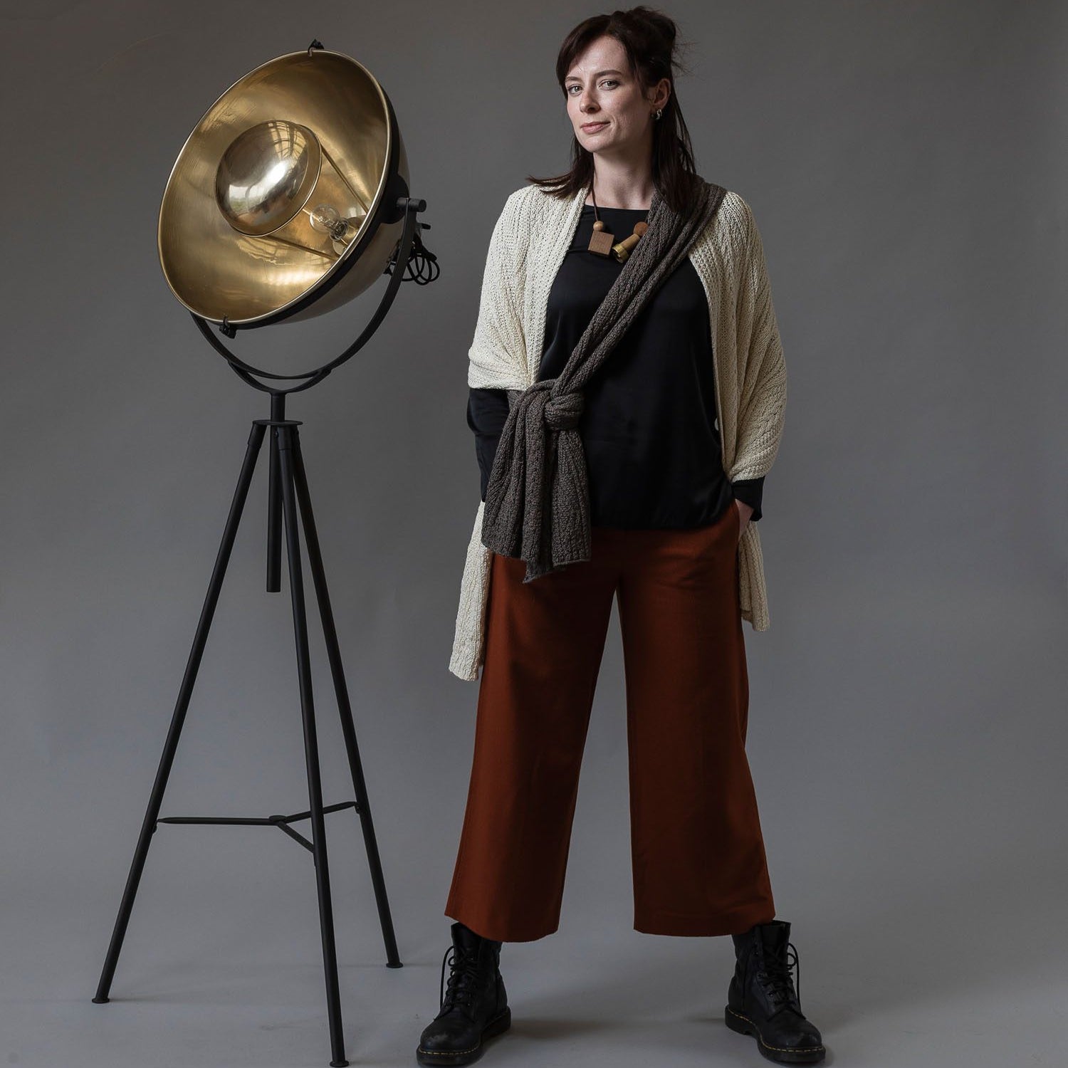 Patented Aran Alpaca Shawl