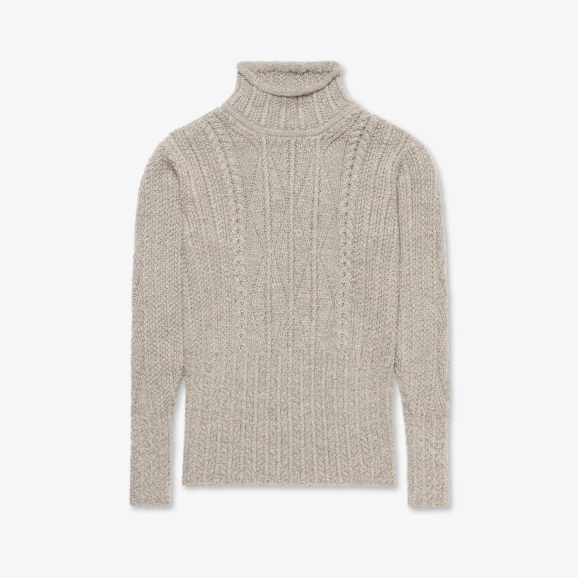 Women's Patented Aran Mock Turtle