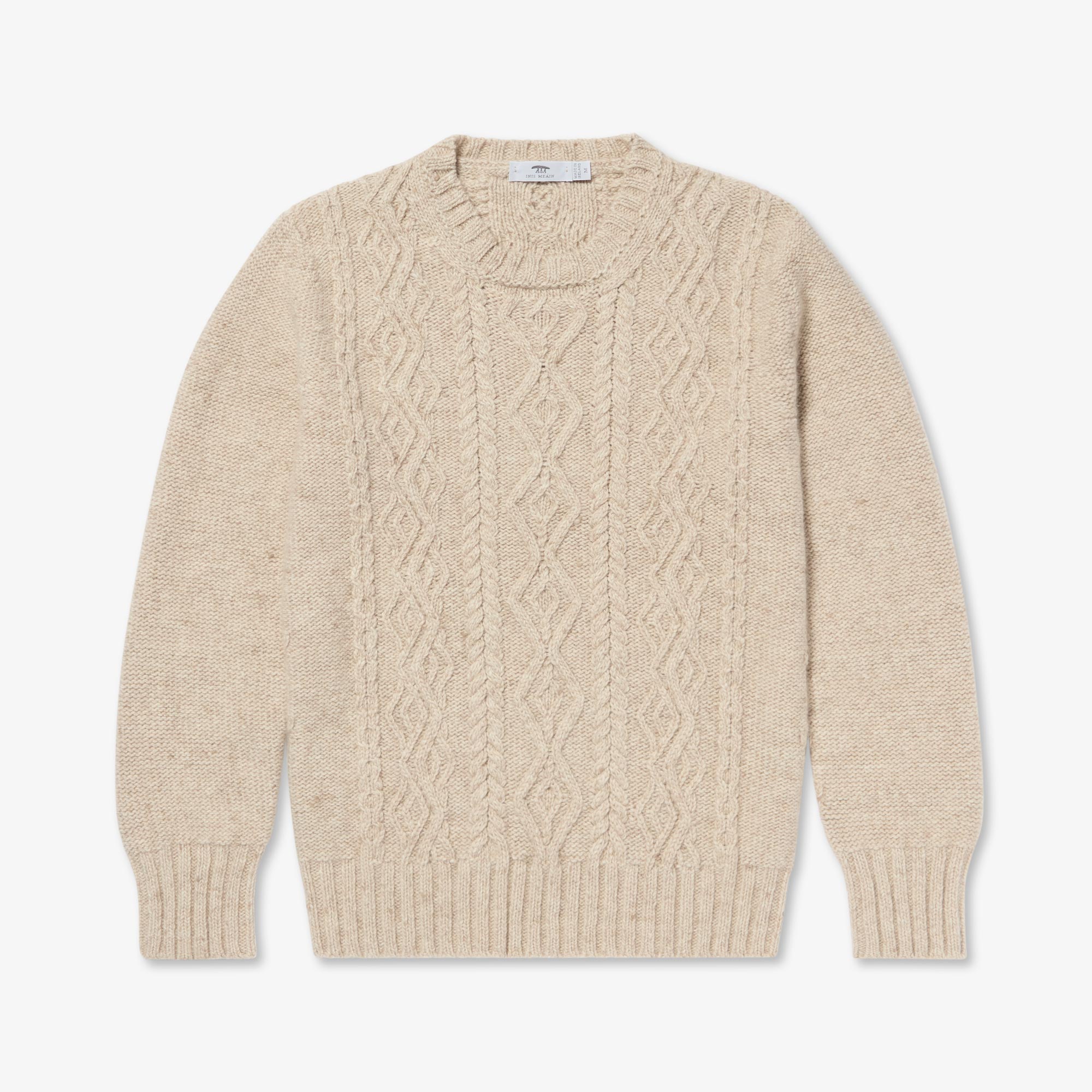 100% Cashmere Aran Sweater