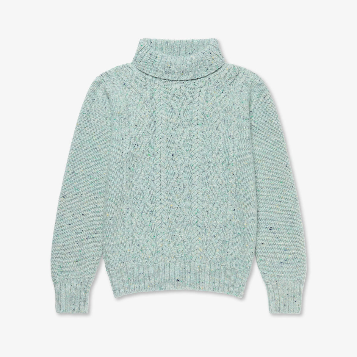 Women's Cashmere Aran Turtle Neck