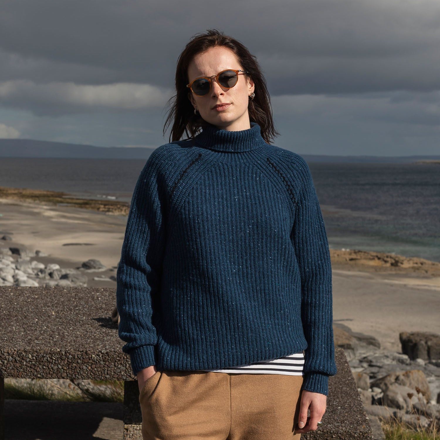 Women's Cashmere Handstitch Boatbuilder