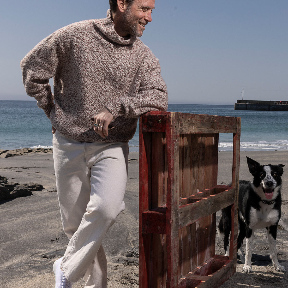 100% Cashmere Roll Neck Sweater