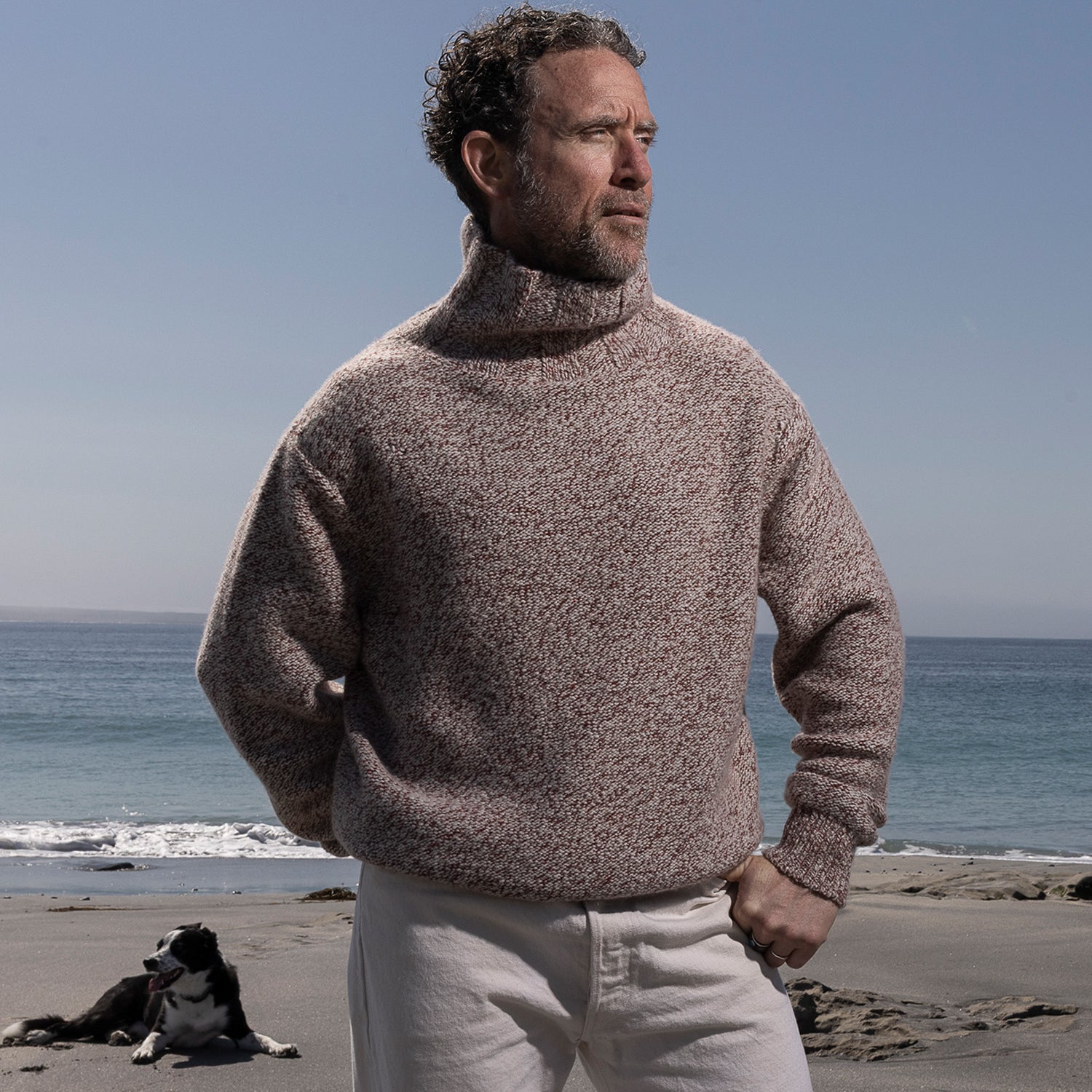 100% Cashmere Roll Neck Sweater