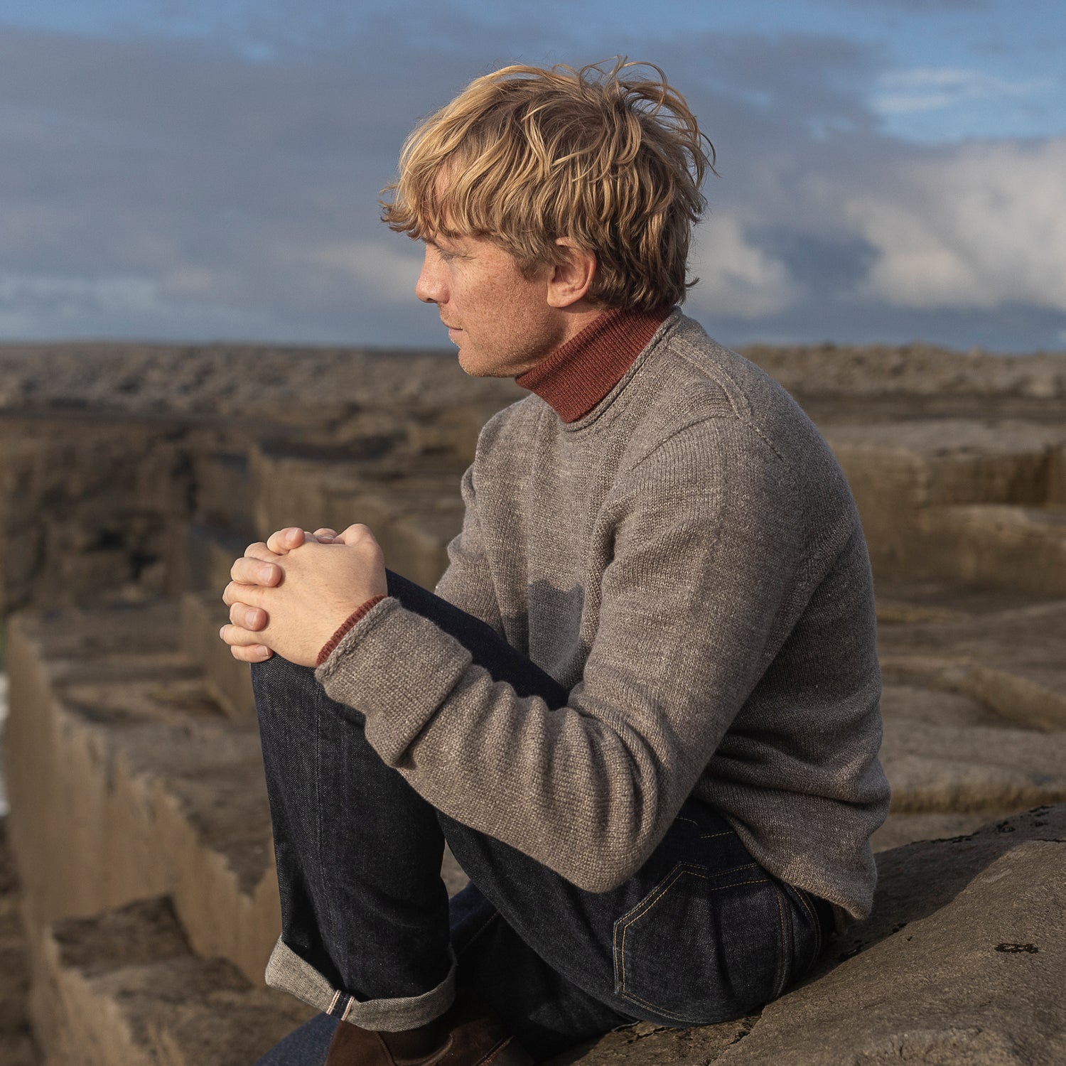 Textured Roll Neck Tunic