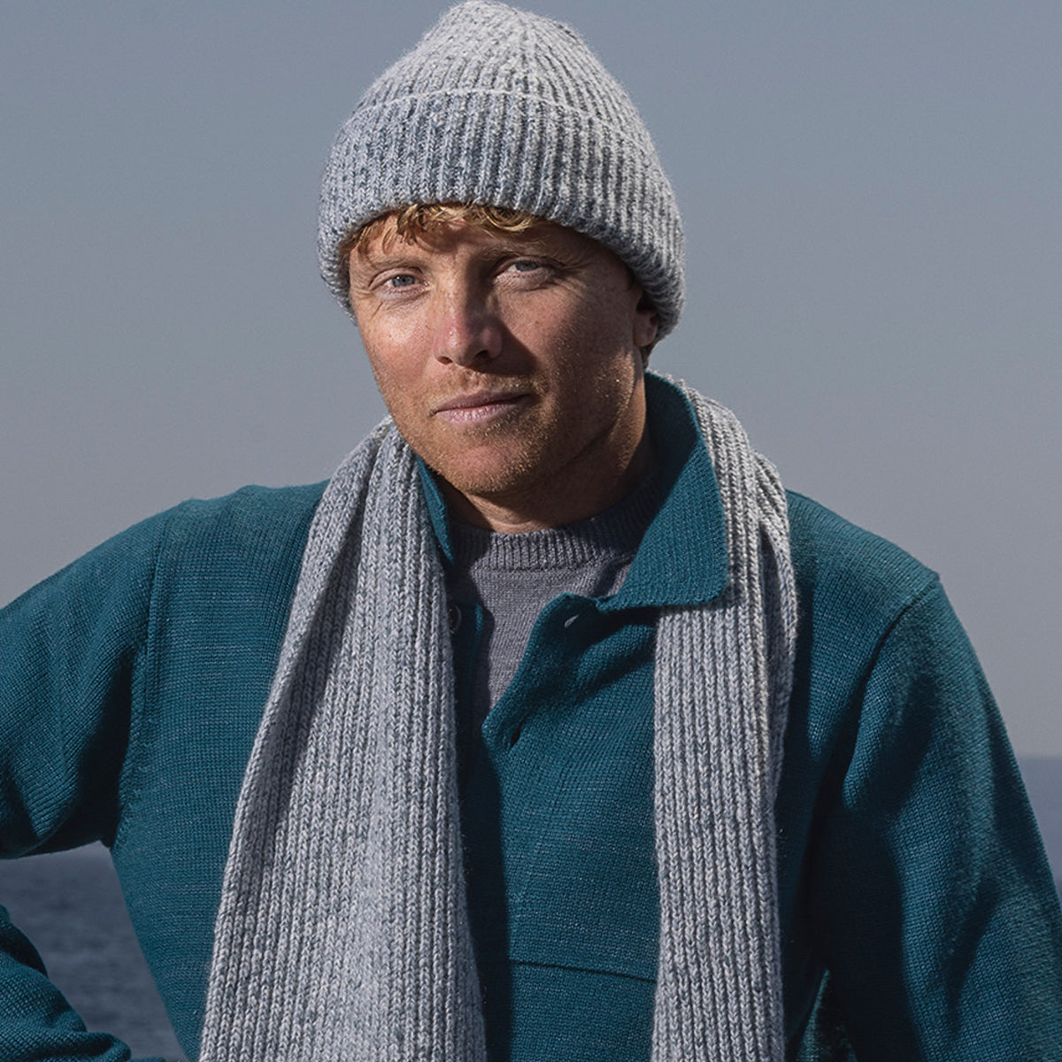 100% Cashmere Rib Hat