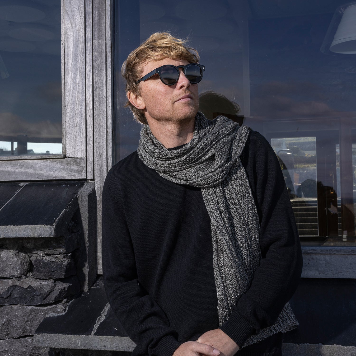 Patented Aran Linen Scarf