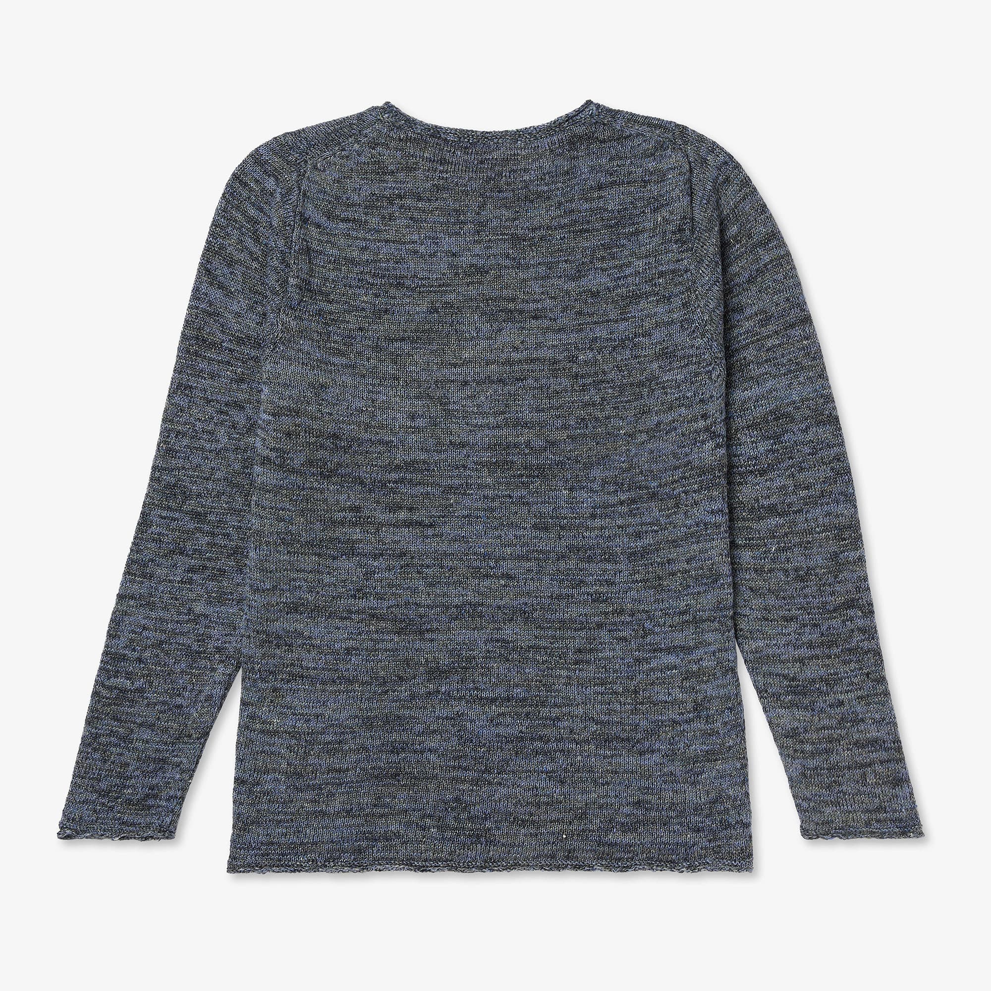 S1451 Inis Meáin Women's Linen Tunic Blue Marl