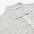 S2331 Moss Stitch Jacket in Grey Marl