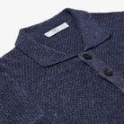 S2331 Inis Meáin Moss Stitch Jacket Navy Marl