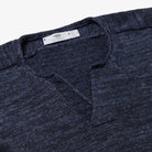 S2321 Inis Meáin Henley Polo Navy Marl