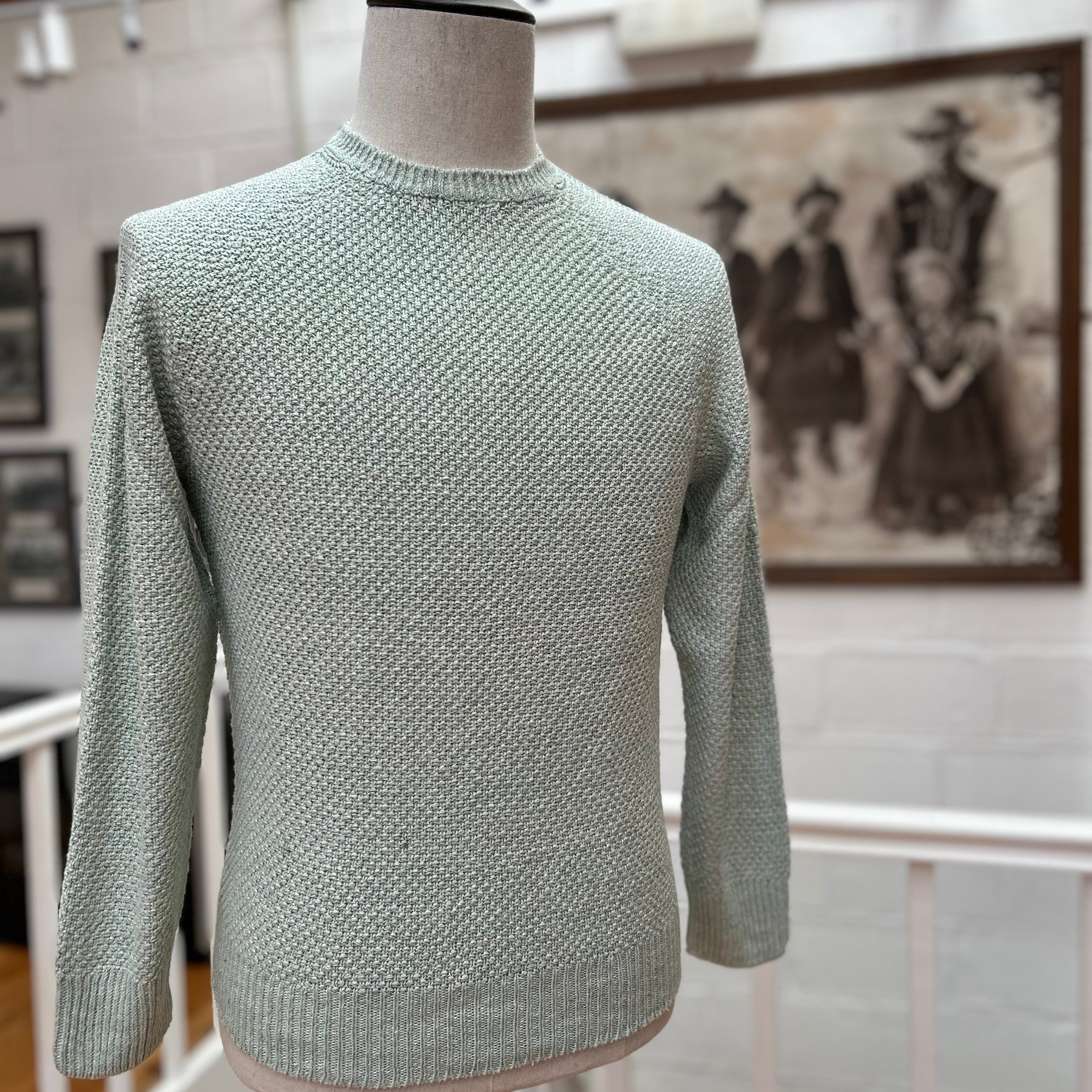 Moss Stitch Raglan Sweater