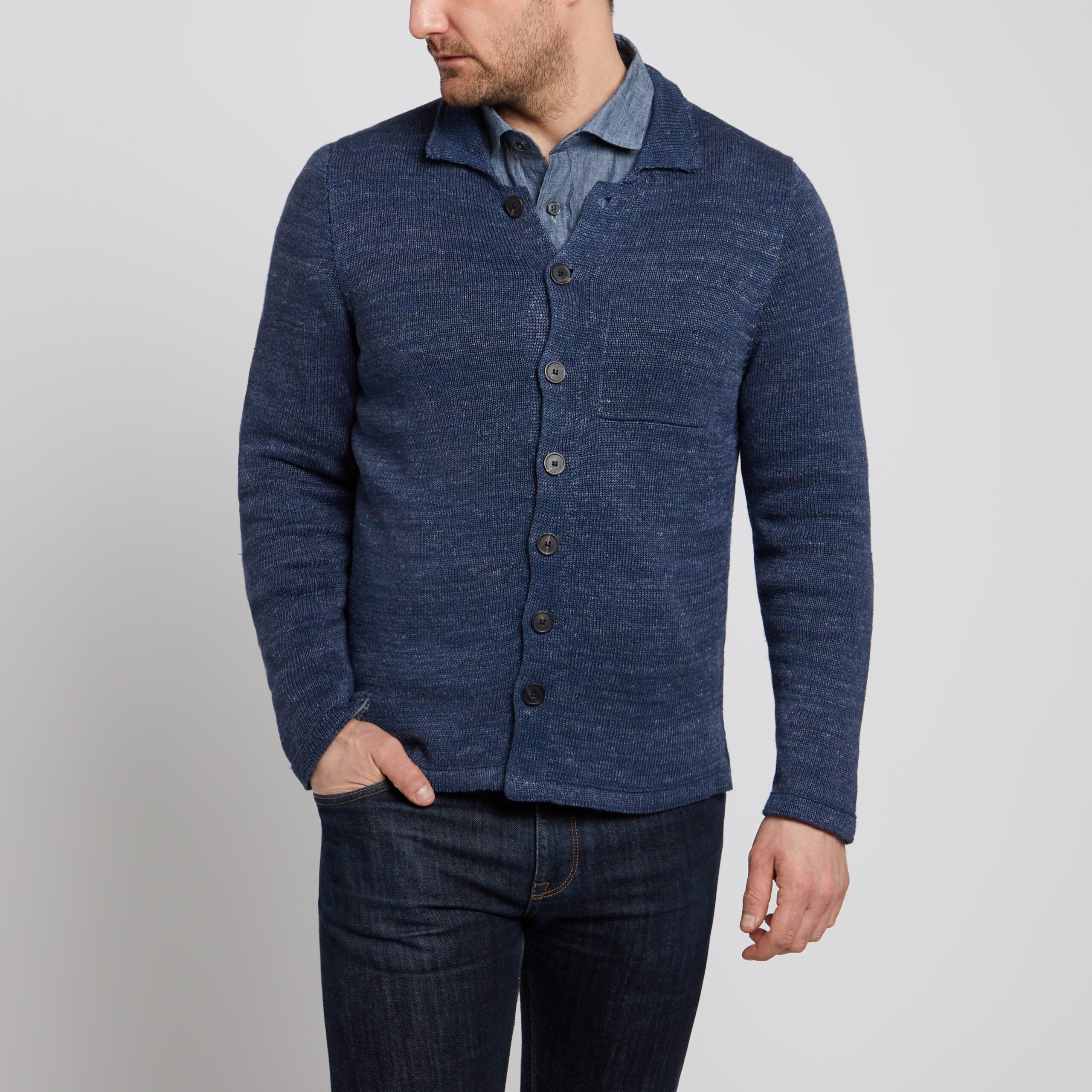 Inis Meáin Shirt Jacket in Timor