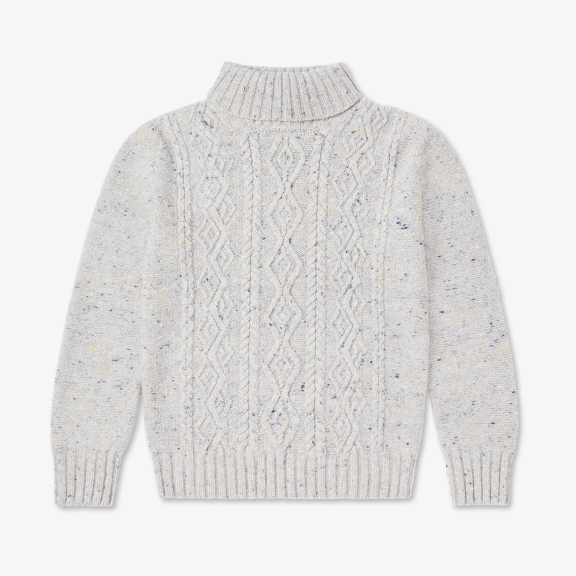 Women's Cashmere Aran Turtle Neck – Inis Meáin Knitting Company