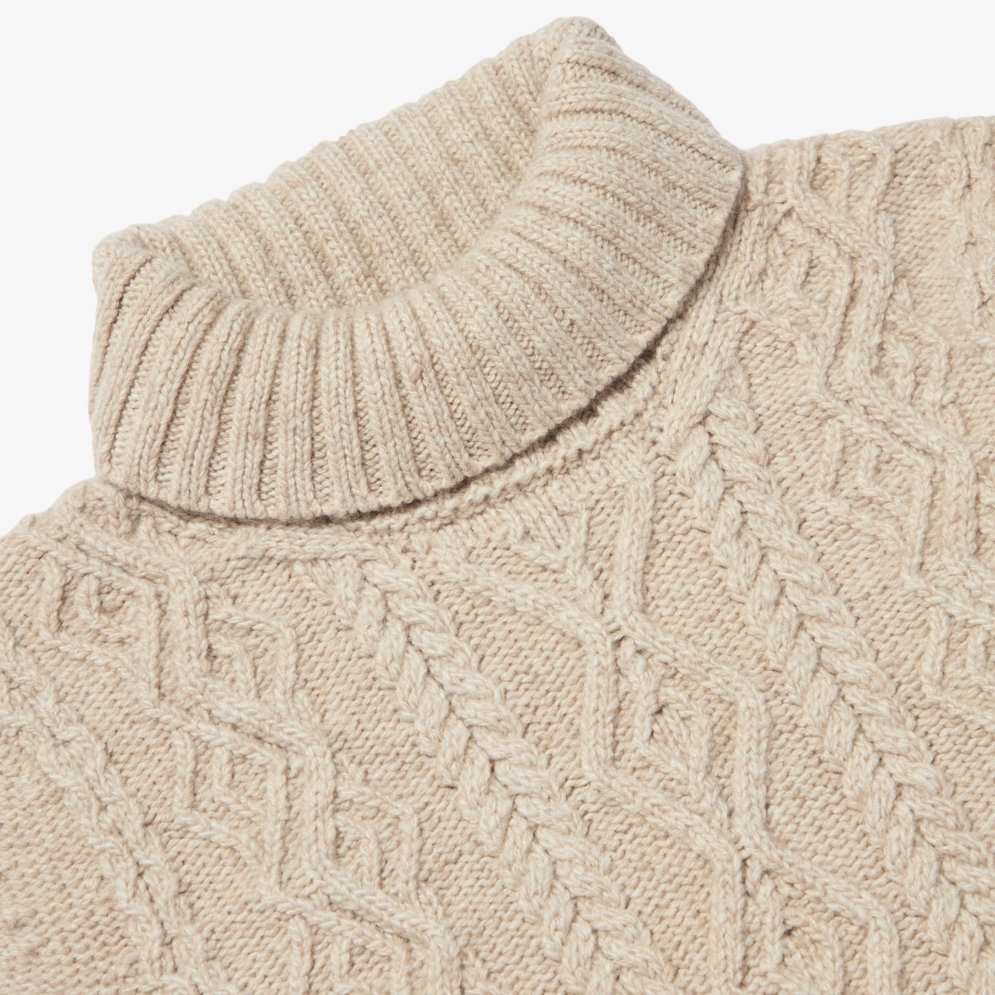 Women's 100% Cashmere Aran Turtle Neck – Inis Meáin Knitting Company