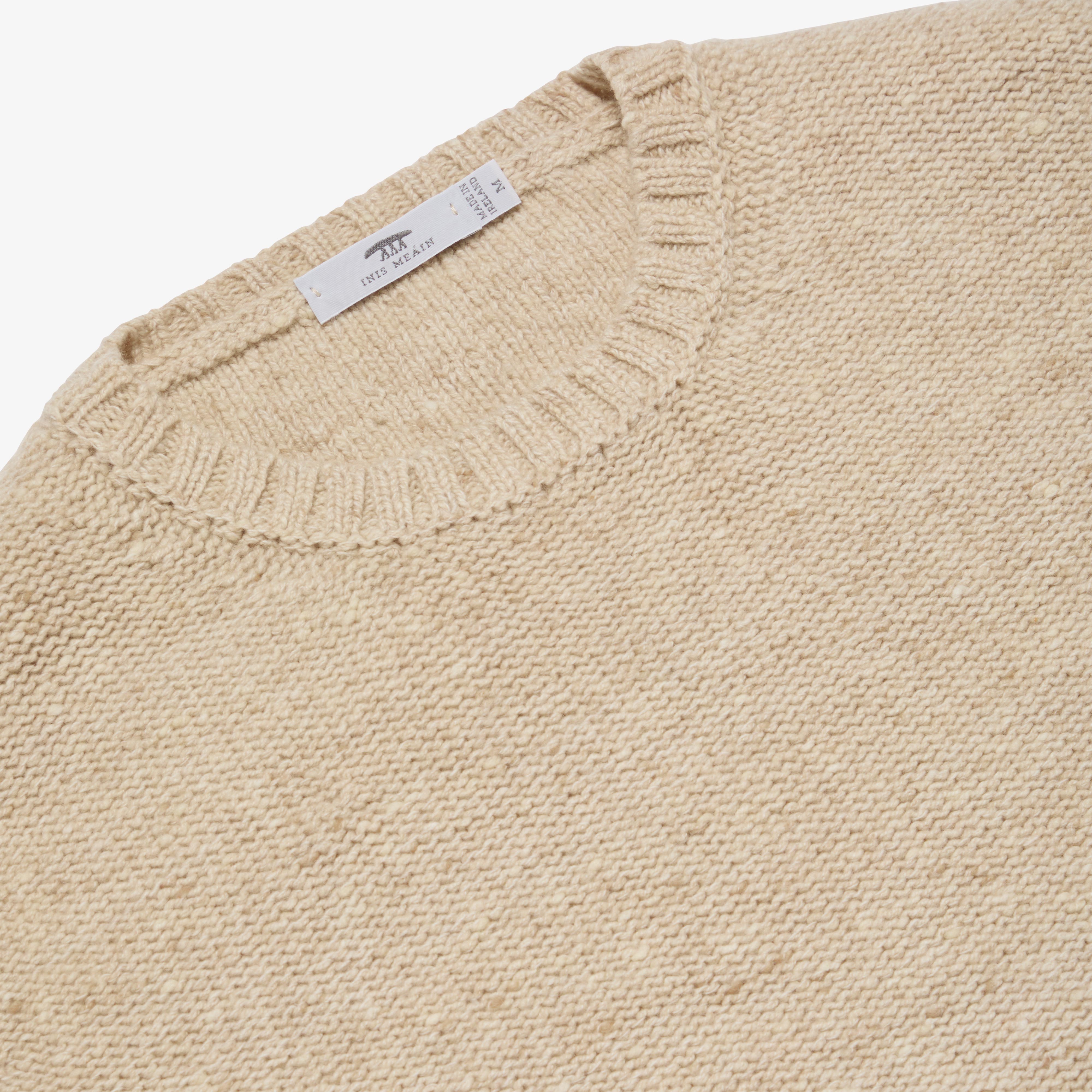 Cashmere Aran Rib Crew Neck – Inis Meáin Knitting Company