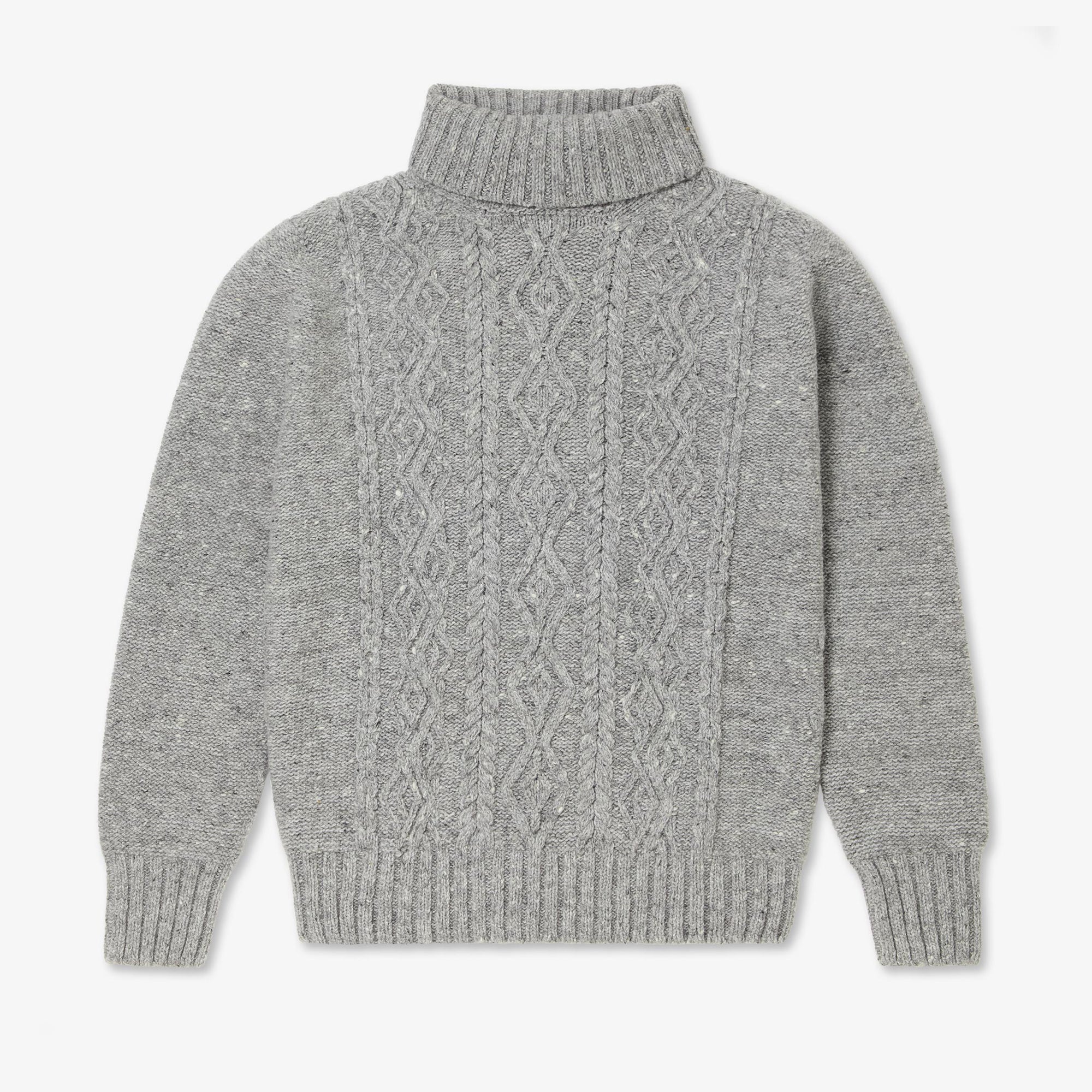 Cashmere Aran Turtle Neck