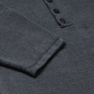 S1803 Inis Meáin Buttoned Polo Charcoal