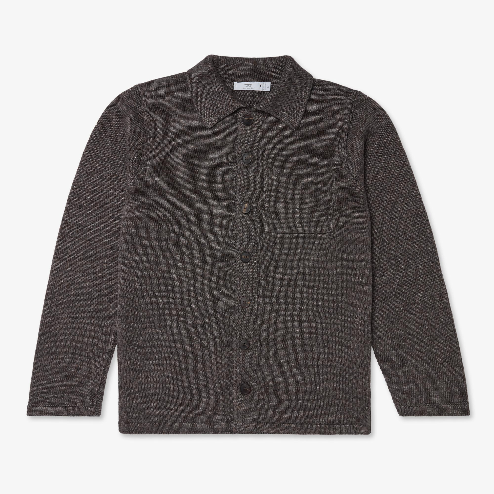 INIS MEAIN イニシュマン リネンシルク ニットジャケット Linen Shirt Jacket – Inis Meáin Knitting Company