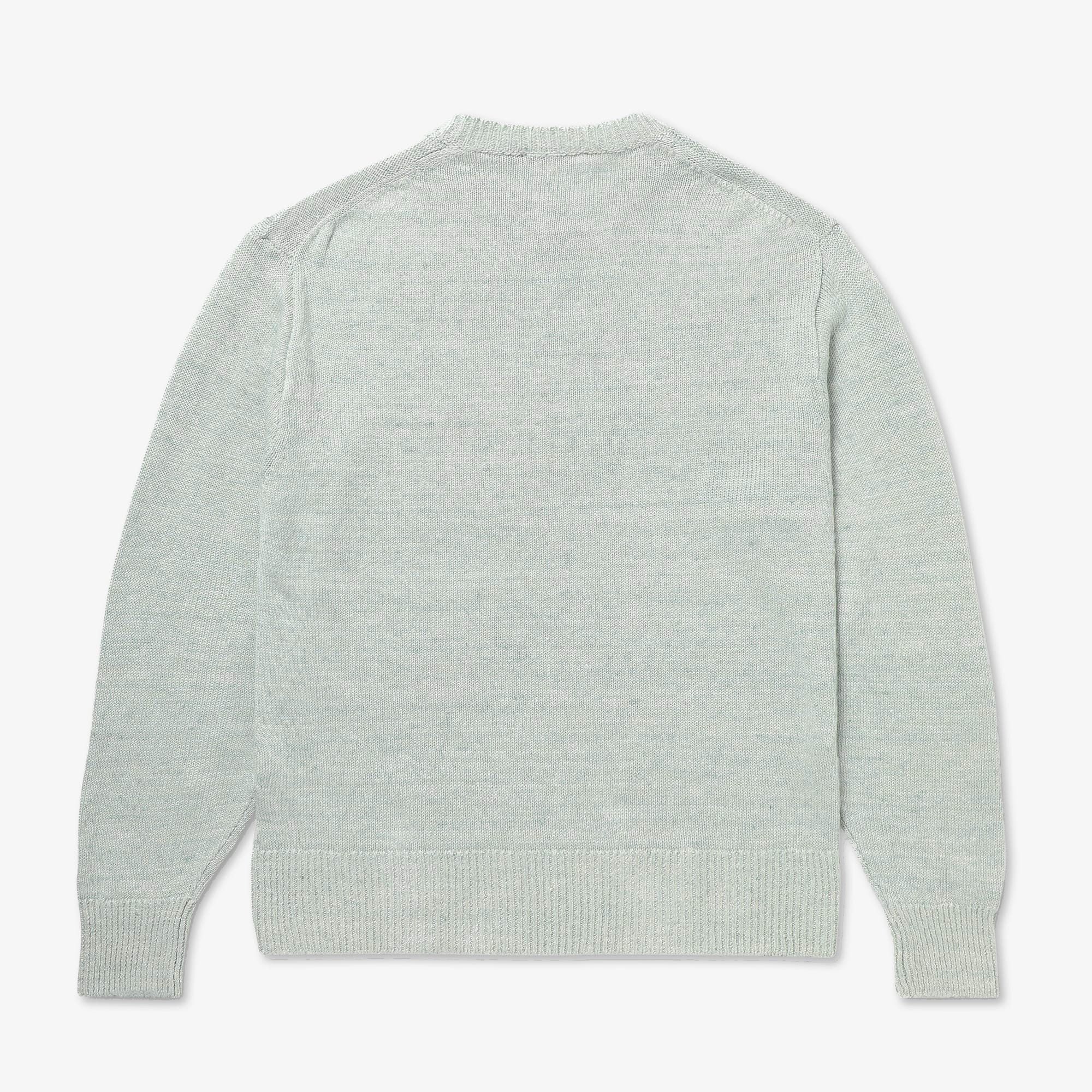 S1441 Inis Meáin Classic Crew Neck in Green Marl