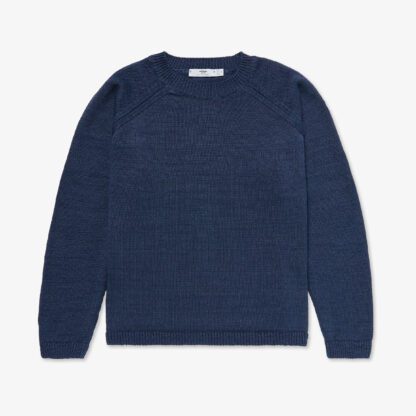 Inis Meáin Ladies Linen Sweatshirt in Blueberry