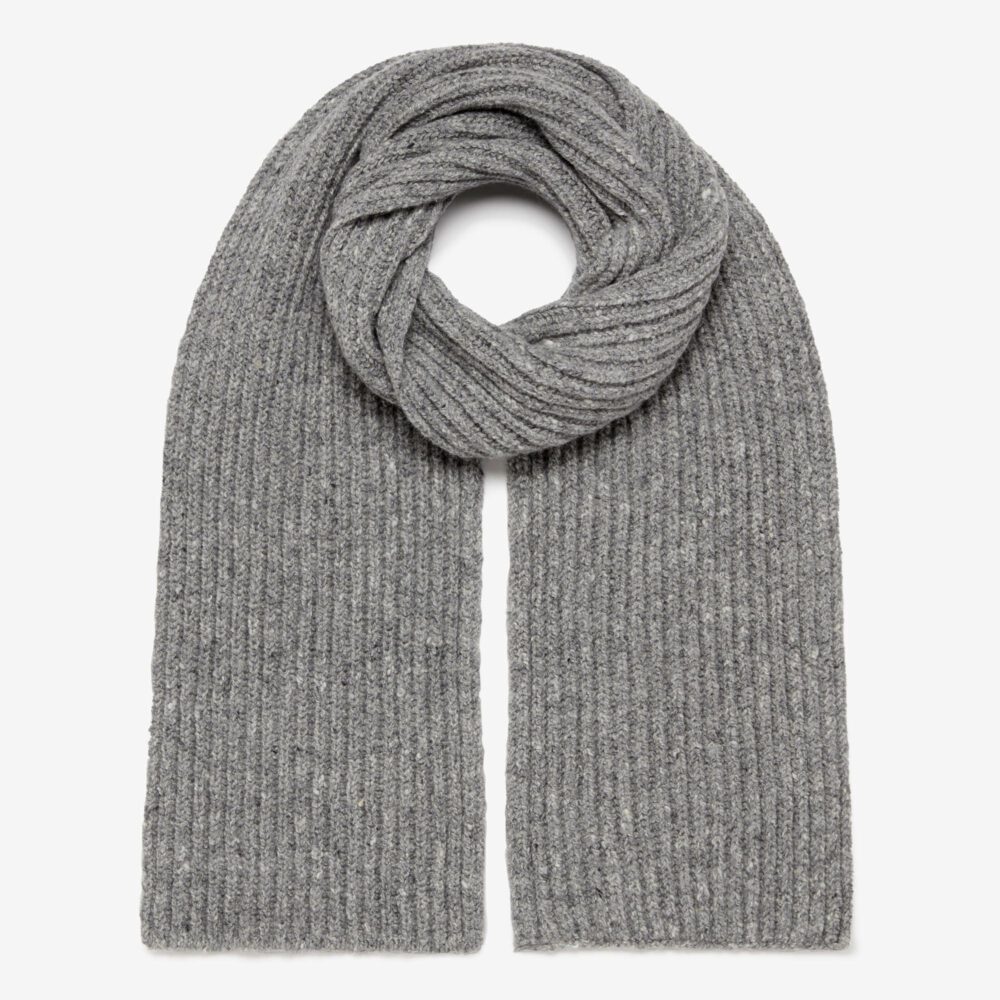 Knitted Rib Hat & Scarf Sets in Beige/Red/Grey/Blue — Inis Meáin Knitwear