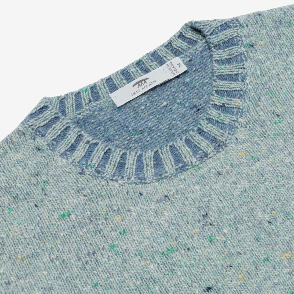 Inis Meáin Classic Crew Neck Sweater in Lavender