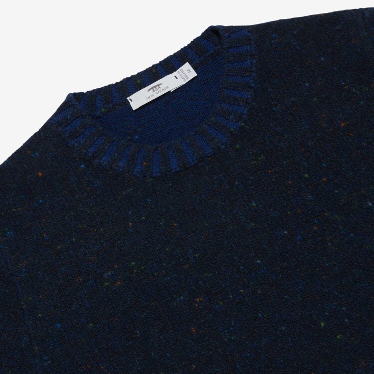 Inis Meáin Classic Crew Neck Sweater in Nocturne