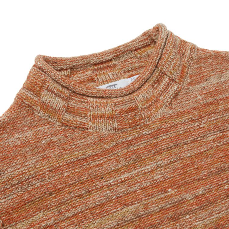 Inis Meáin Subtle Stripe Tunic in Clementine