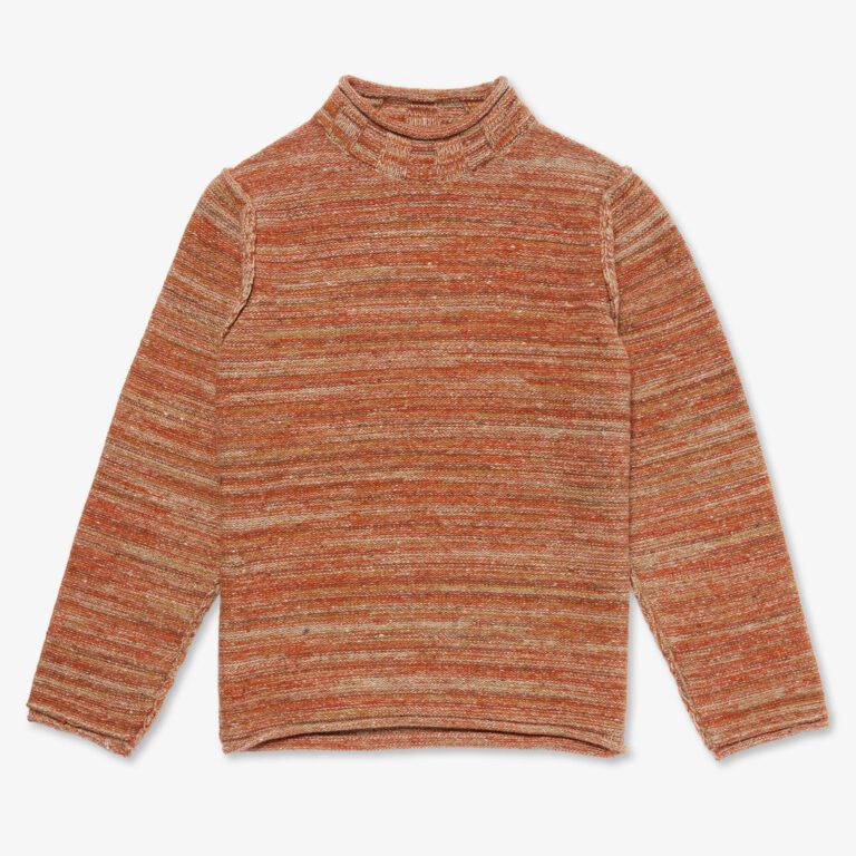 Inis Meáin Subtle Stripe Tunic in Clementine