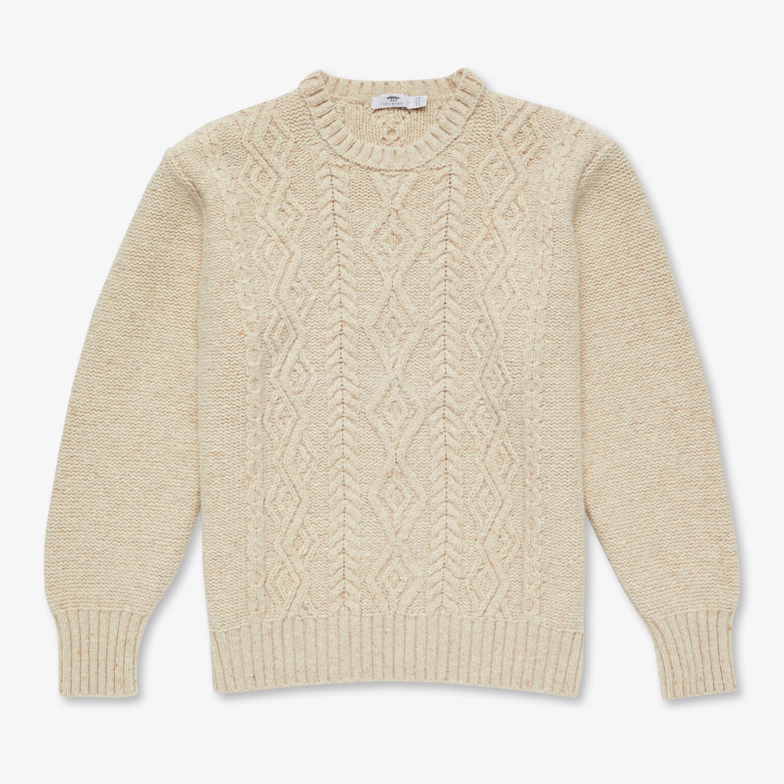 Men's Knitted Aran Cashmere Sweater - Inis Meáin Knitting Co.