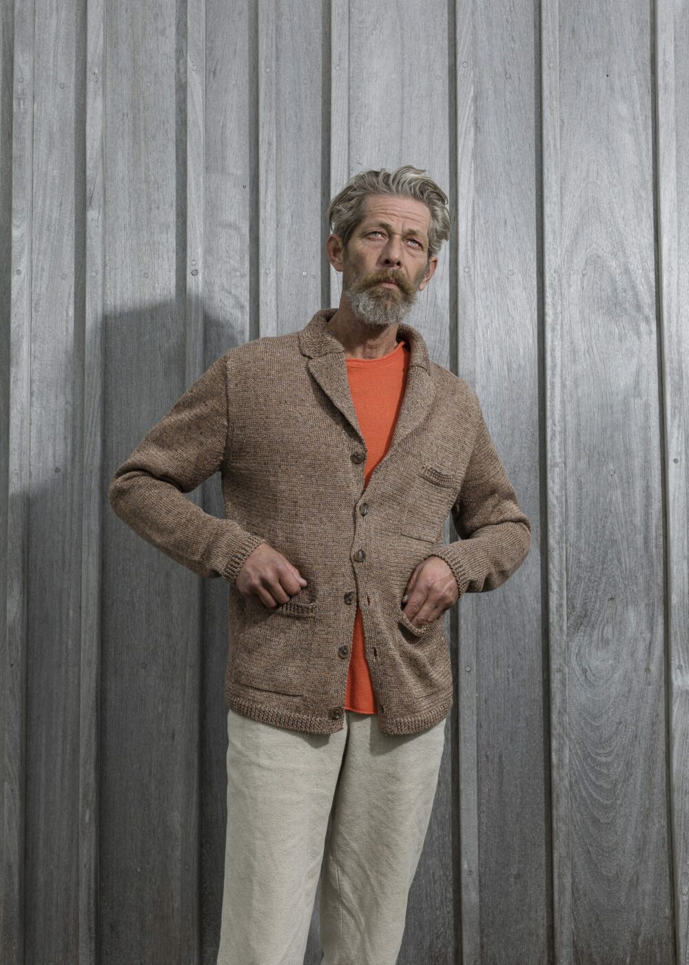 S2005 Inis Meáin Pub Jacket in Rust Marl