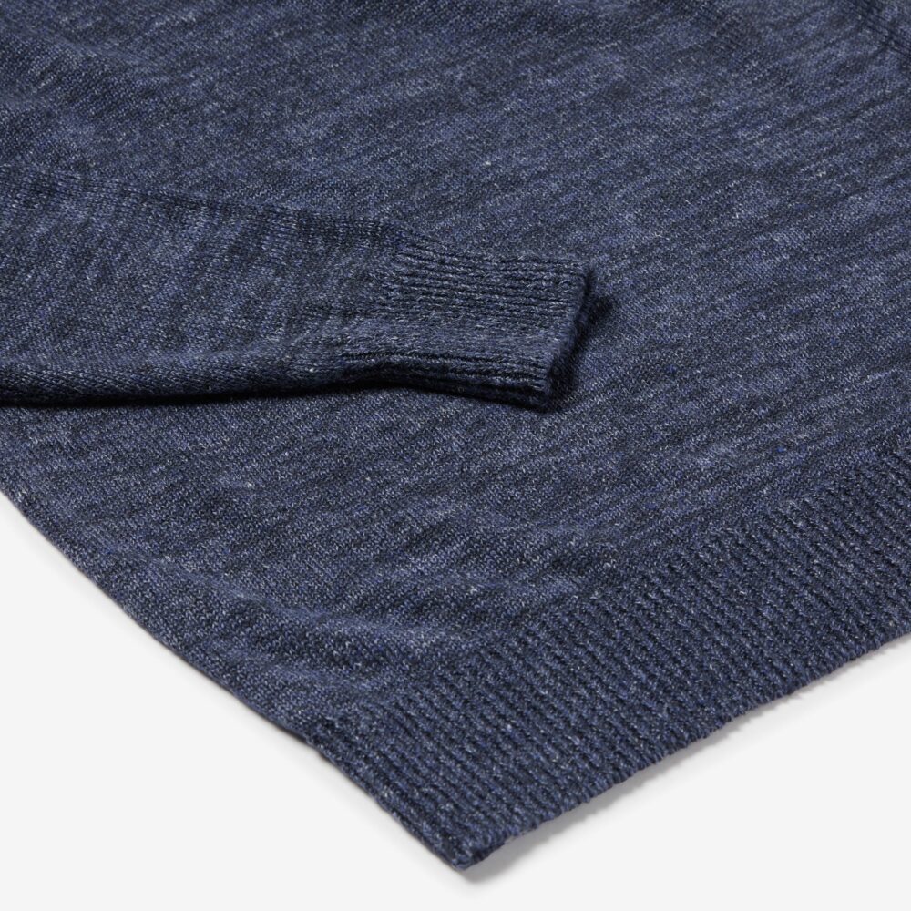 S1441 Inis Meáin Classic Crew Neck in Navy Marl