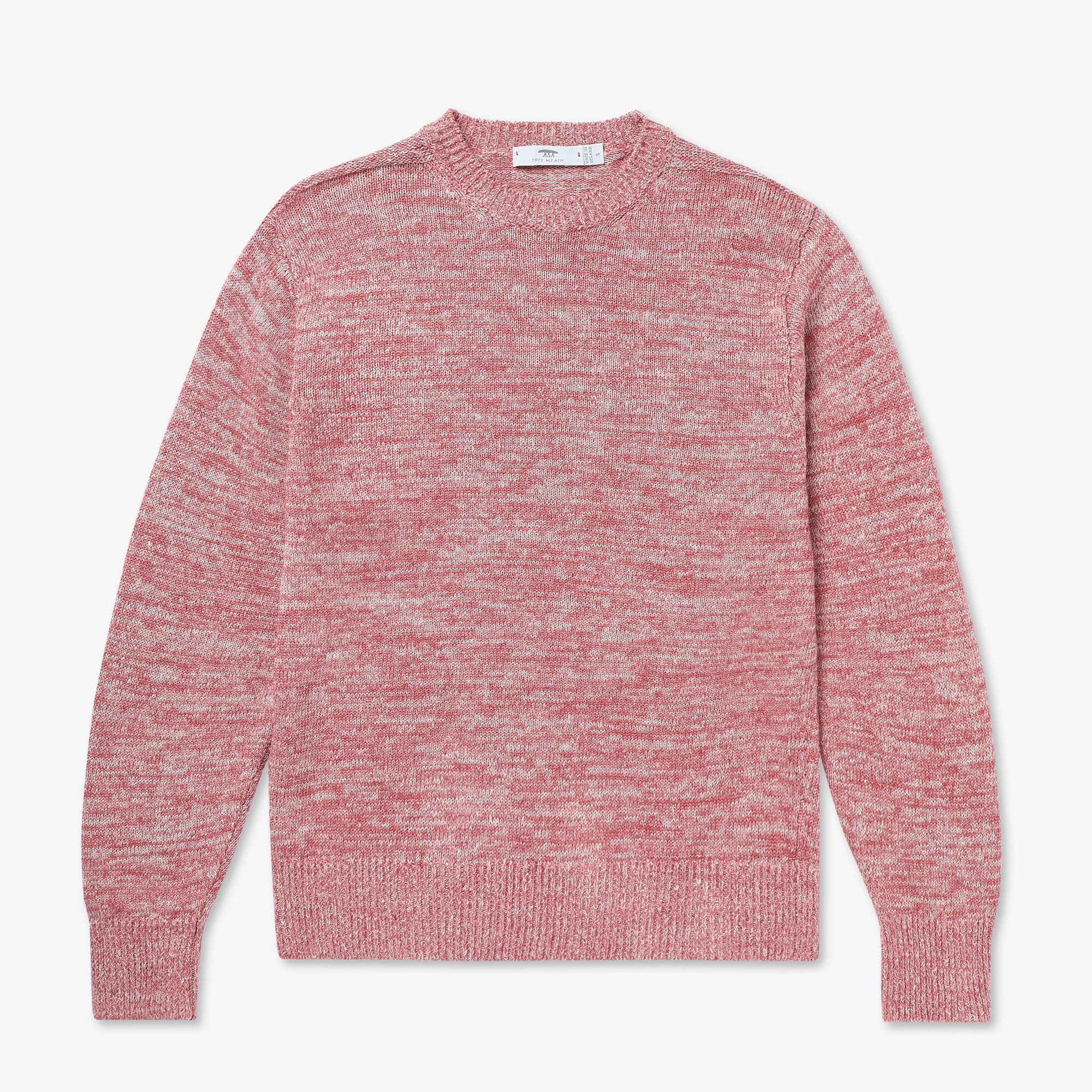Linen Sweater in Pink Marl — Inis Meáin Knitwear