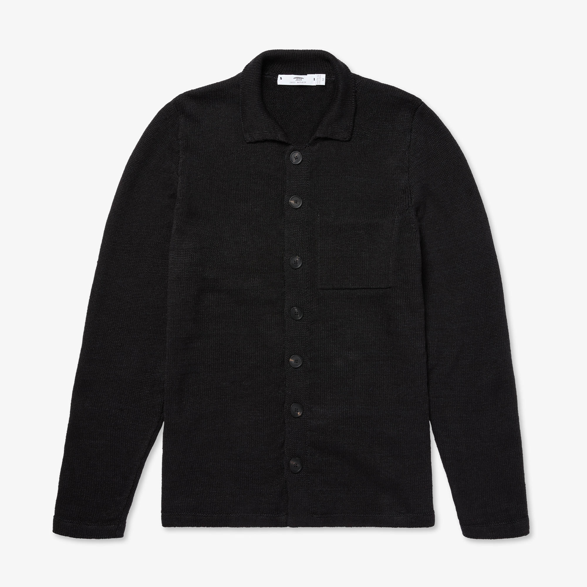Linen Knitted Shirt Jacket for Men — Inis Meáin Knitwear