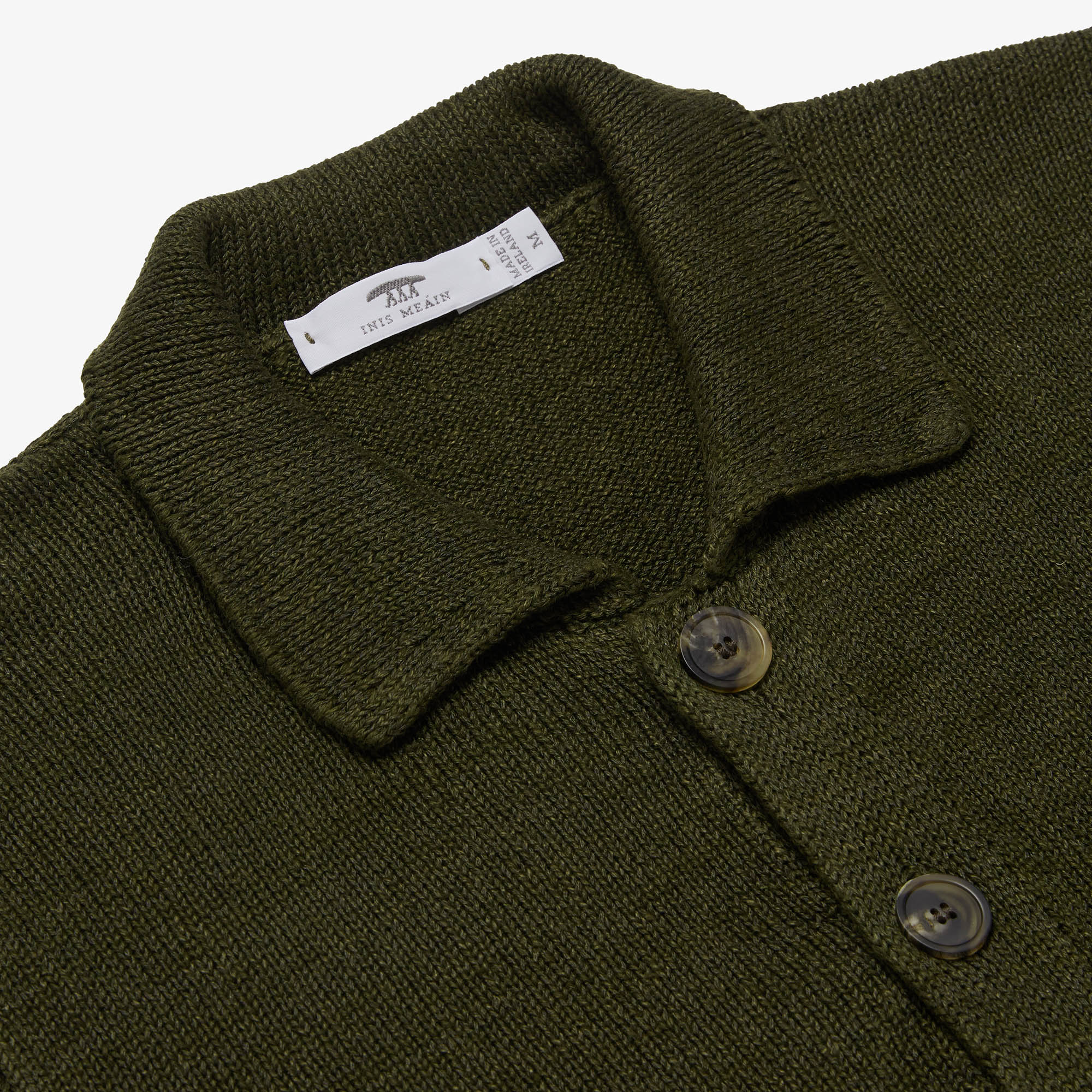 Shirt Jacket - Khaki — Inis Meáin Knitwear