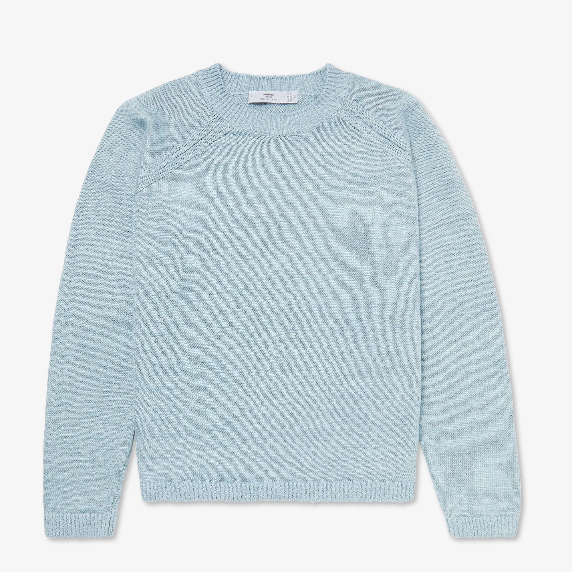 Women’s Linen Sweater - Blue — Inis Meáin Knitwear