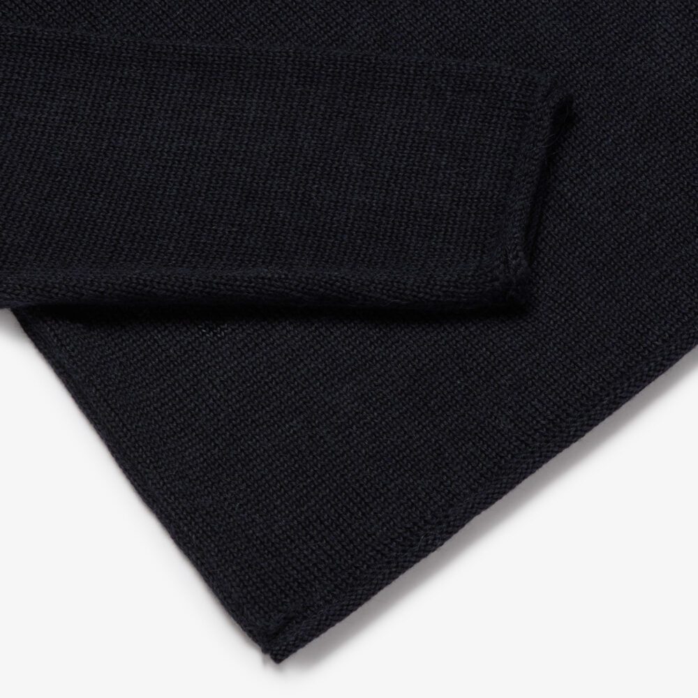 Alpaca Roll Neck Tunic - Black — Inis Meáin Knitwear