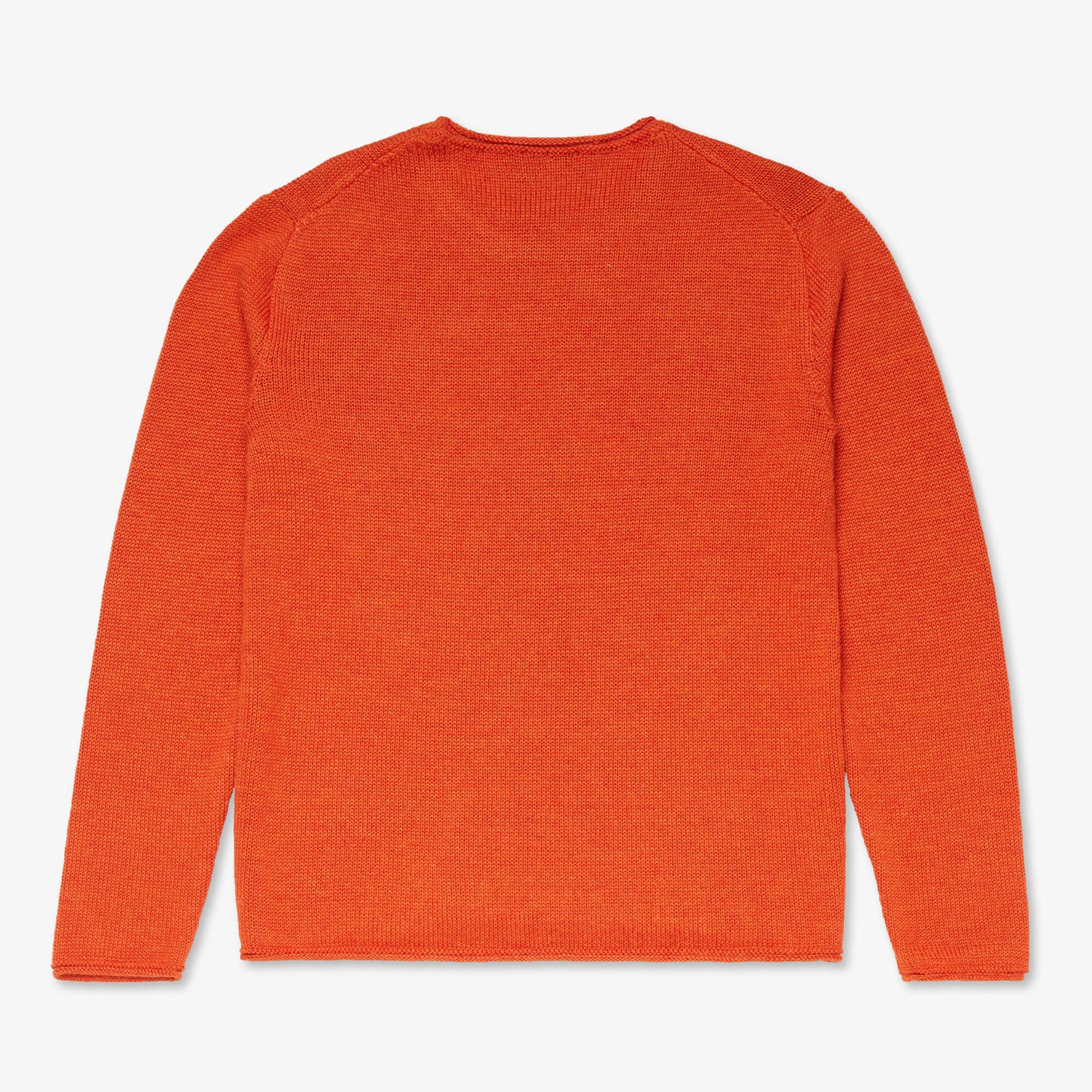 Alpaca Roll Neck Tunic - Orange — Inis Meáin Knitwear