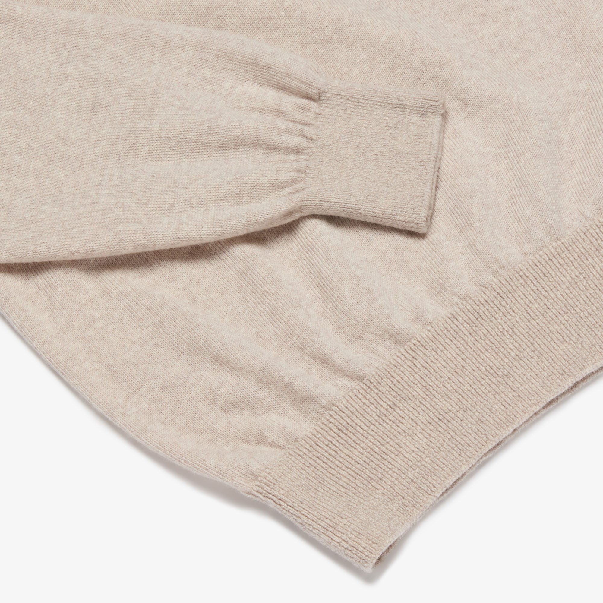 Lightweight Turtle Neck - Cream Marl — Inis Meáin Knitwear