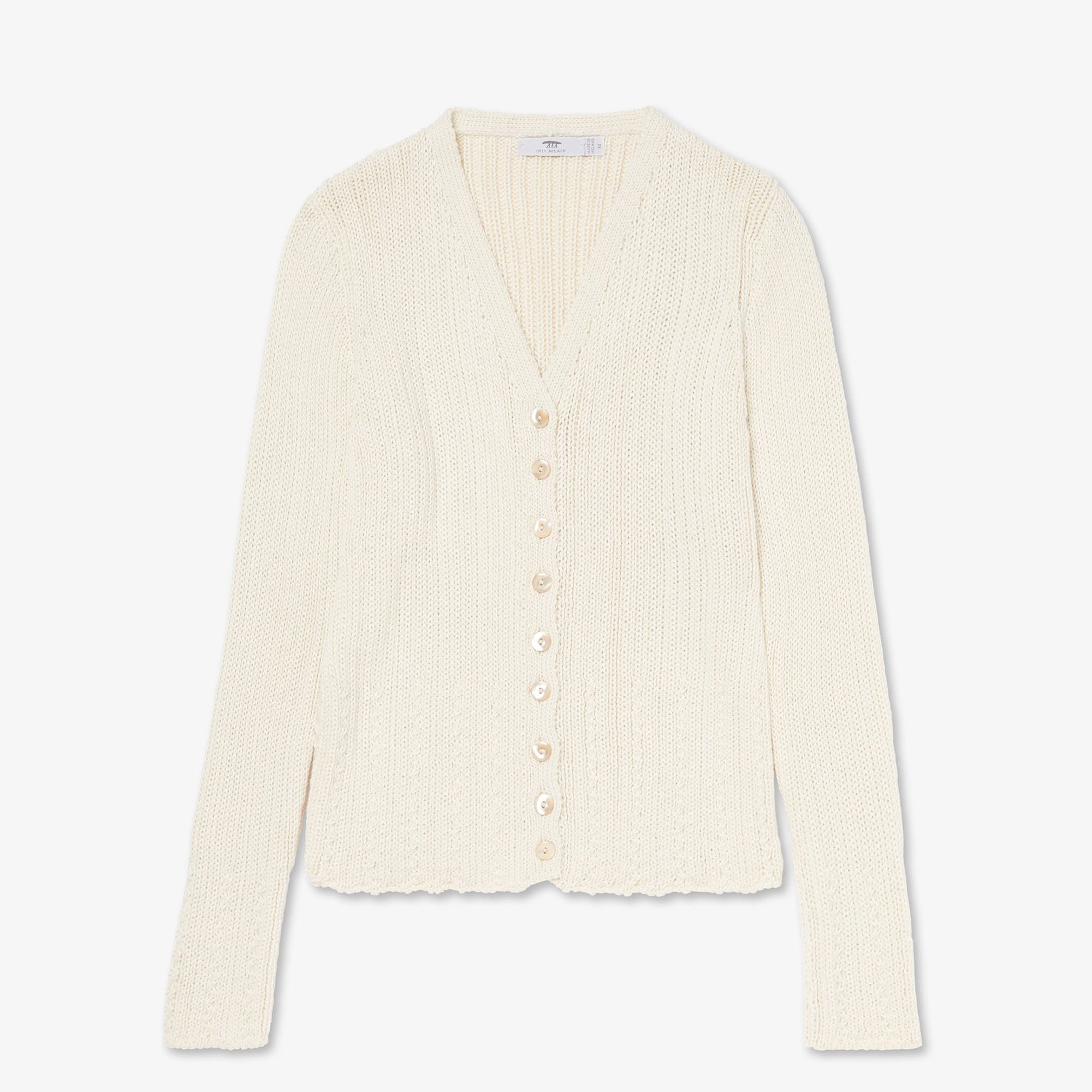 Women's Mini Cable Cardigan - Cream — Inis Meáin Knitwear
