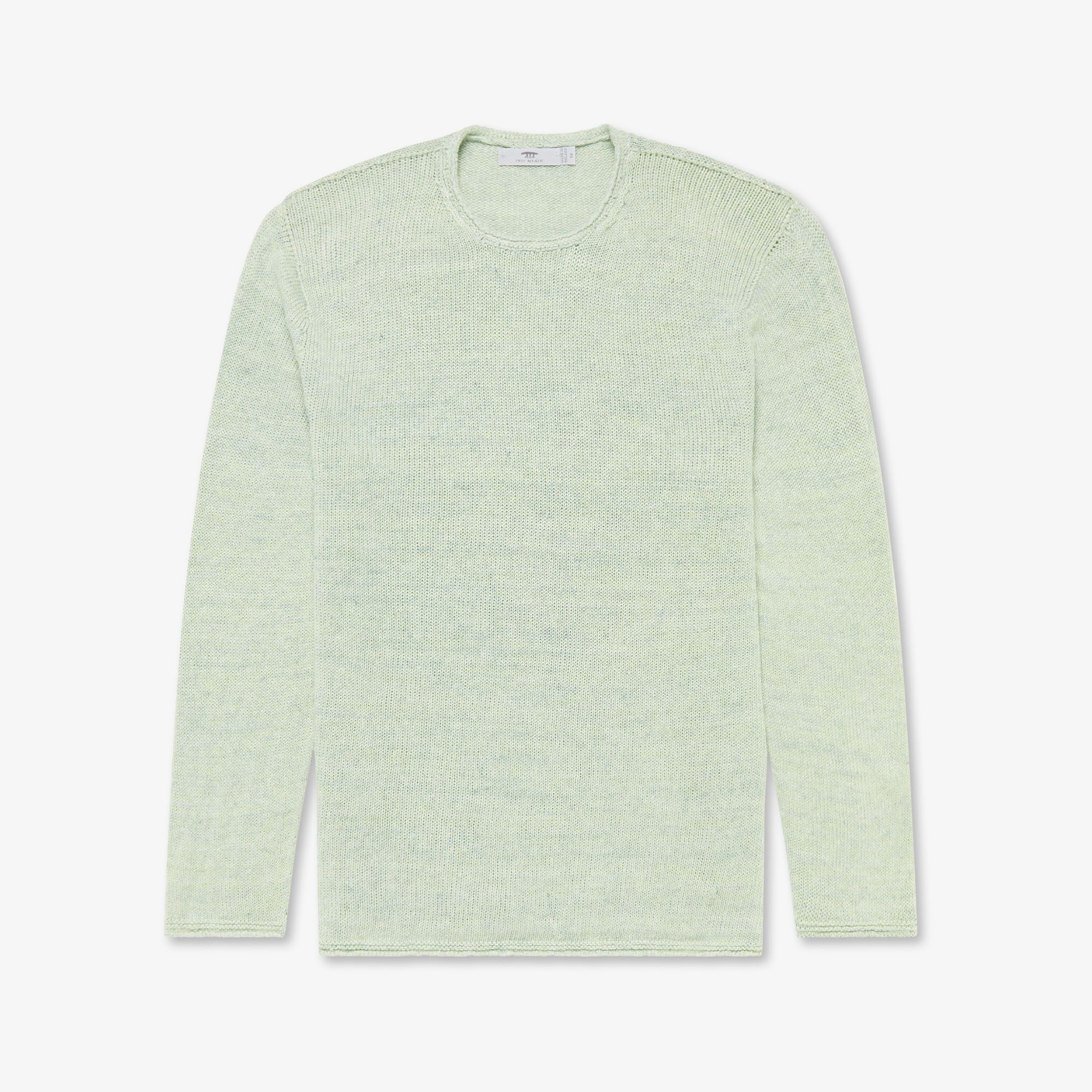 Linen Tunic - Green Marl — Inis Meáin Knitwear