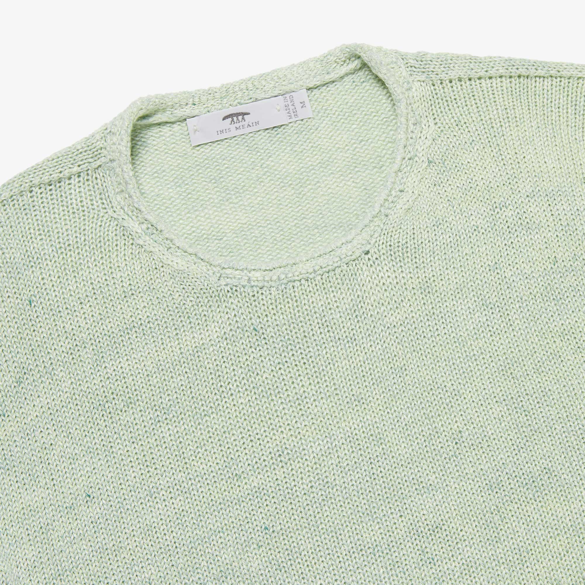 Linen Tunic - Green Marl — Inis Meáin Knitwear